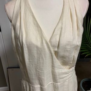 Linen wrap dress